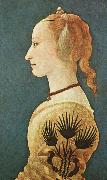 BALDOVINETTI, Alessio Portrait of a Lady in Yellow gg oil